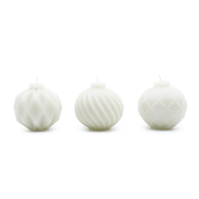 お取り寄せ マイテキサスハウス ツリー型キャンドル 無香料 約10cm 3本セット ホワイト My Texas House Christmas Tree Ornament Candles, 4inch, Unscented, White, 3 Count