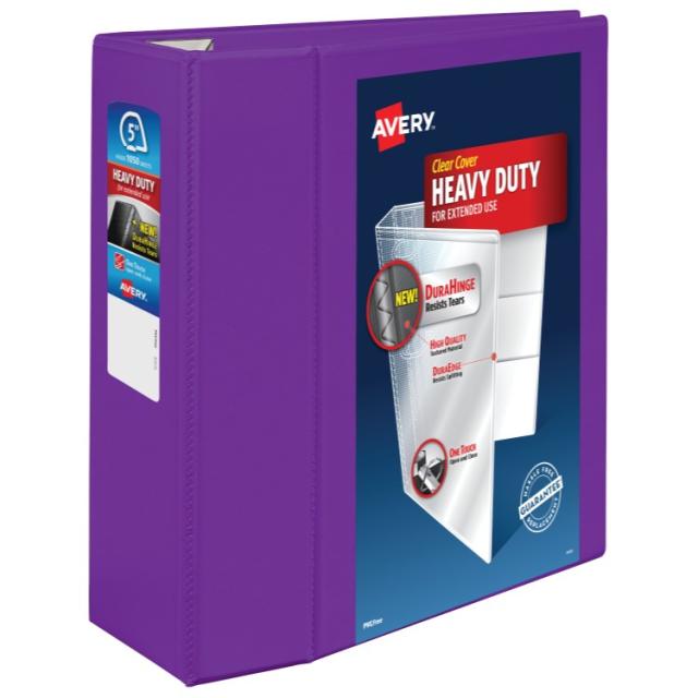 お取り寄せ エイブリー ヘビーデューティ ビューバインダー 5インチ（約12.7cm） パープル Avery Heavy-Duty View Purple 5inch Binder (79816)
