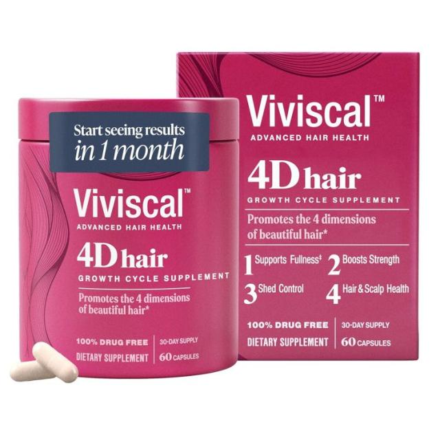 お取り寄せ ヴィヴィスカル 4D ヘアグロースサイクル サプリメント 女性用 30日分 60粒 Viviscal 4D Hair Growth Cycle Supplements for Women, 60 Count