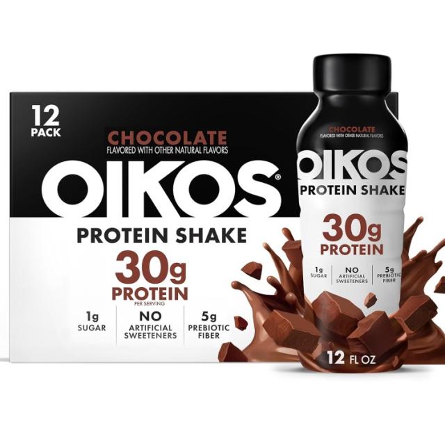 お取り寄せ オイコス プロテインシェイク チョコレート タンパク質30g 355ml 12本セット Oikos Protein Shake Chocolat 30g Protein 12 fl oz Bottle, 12 Count?