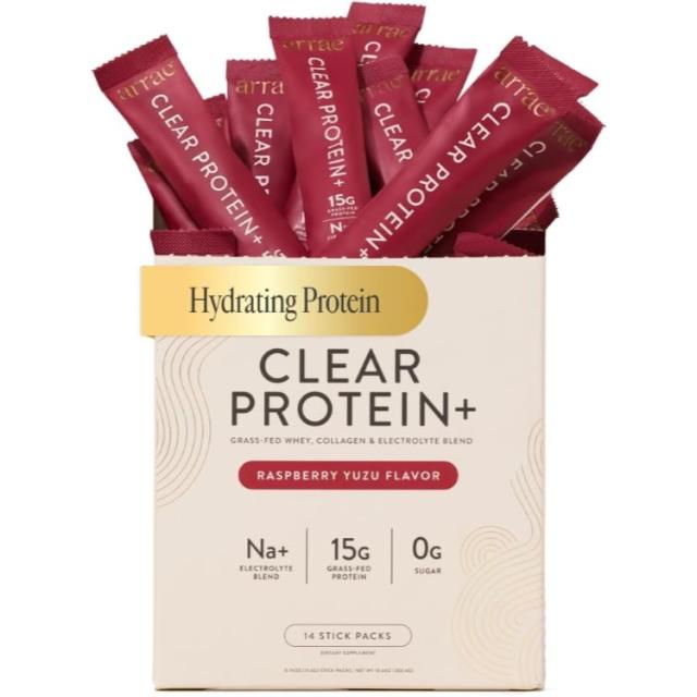 お取り寄せ アラエ クリアプロテイン+ グラスフェッドホエイ ラズベリーゆず風味 14食分 Arrae Clear Protein+ Grass Fed Whey Raspberry Yuzu Flavor 14 Servings