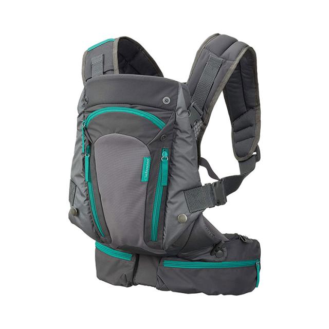 インファンティーノ キャリーオンマルチポケットキャリア 抱っこ紐 グレー Infantino CARRY ON MULTI-POCKET CARRIER 収納 人間工学 4way 赤ちゃん おんぶ