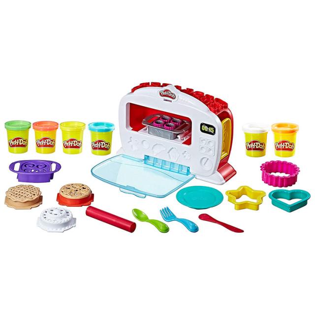 プレイドー キッチンクリエーション マジカル オーブン プレイフードセット Play-Doh Kitchen Creations Magical Oven Play Food Set 3歳以上 粘土6個付 楽しいサウンド付_3