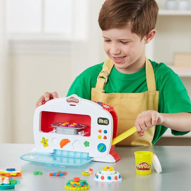 プレイドー キッチンクリエーション マジカル オーブン プレイフードセット Play-Doh Kitchen Creations Magical Oven Play Food Set 3歳以上 粘土6個付 楽しいサウンド付_4