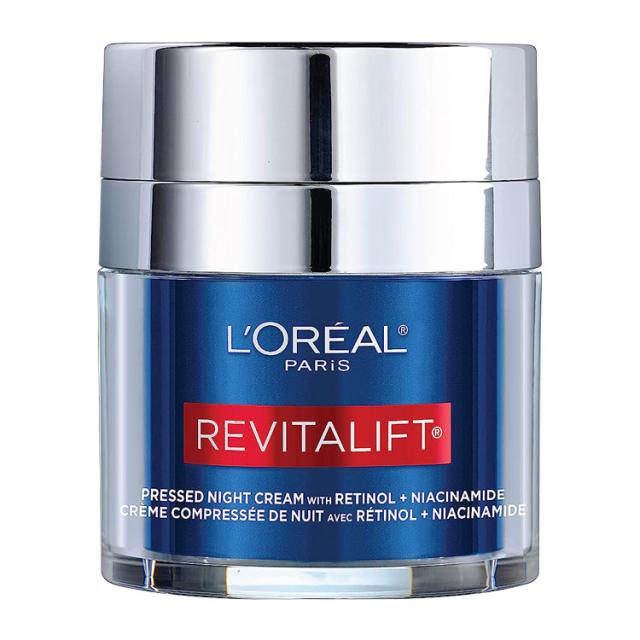 【お取り寄せ商品】ロレアルパリ リバイタリフト プレスド ナイトクリーム 48g (1.7oz) L'Oreal Paris Revitalift Pressed Night Moisturizer スキンケア 保湿クリーム レチノール ナイアシンアミド ヒアルロン酸
