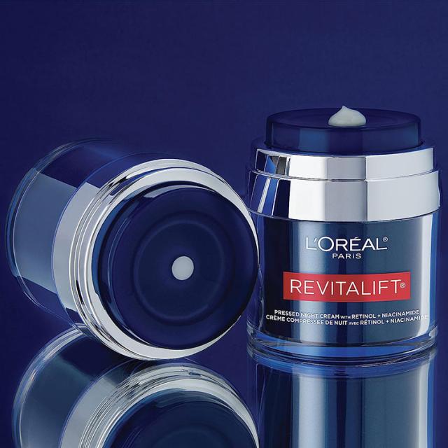 【お取り寄せ商品】ロレアルパリ リバイタリフト プレスド ナイトクリーム 48g (1.7oz) L'Oreal Paris Revitalift Pressed Night Moisturizer スキンケア 保湿クリーム レチノール ナイアシンアミド ヒアルロン酸
