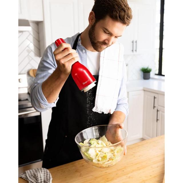 フィナミル 電池式 ペッパーミル&amp;スパイスグラインダー 本体＋付替ポット2個 FinaMill's Award Winning Battery Operated Pepper Mill &amp; Spice Grinder Adjustable Coarseness 電動ミル 粗さ調整可 スパイスミル_7