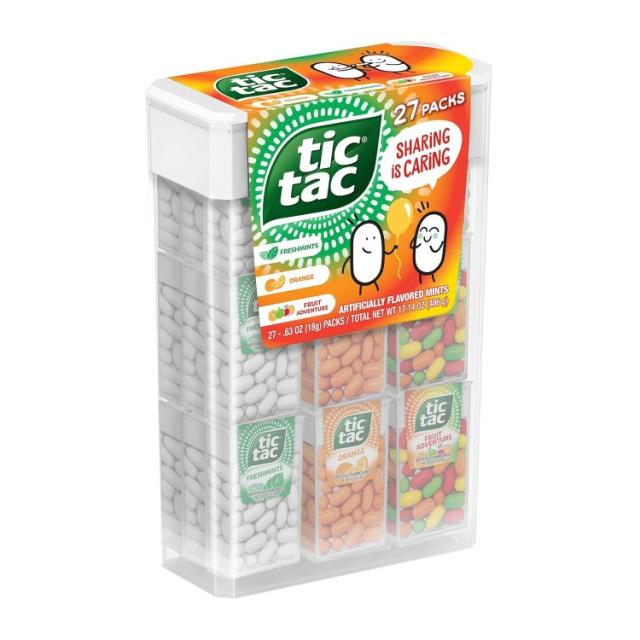 【お取り寄せ商品】チックタック メガボックス 27 パック  フレッシュミント オレンジ フルーツ Tic Tac Mega Box, 27 Packs, Variety Mints, Freshmint, Orange And Fruit Adventure