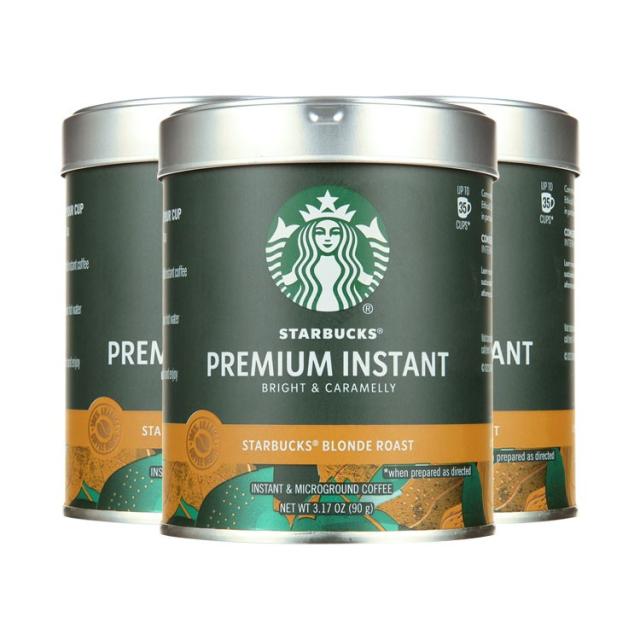 お取り寄せ スターバックス プレミアム インスタント ブロンド ロースト 100% アラビカ豆 3個セット Starbucks Premium Instant Coffee, Blonde Roast, 100% Arabica Beans, 3 Pack (3.17 Oz Each)