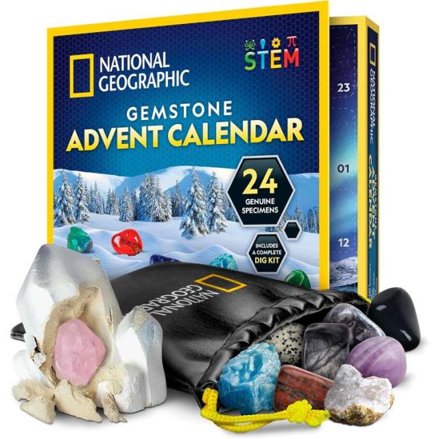お取り寄せ ナショナル ジオグラフィック ジェムストーン アドベント カレンダー 24個 NATIONAL GEOGRAPHIC Gemstone Advent Calendar 24 Gemstones