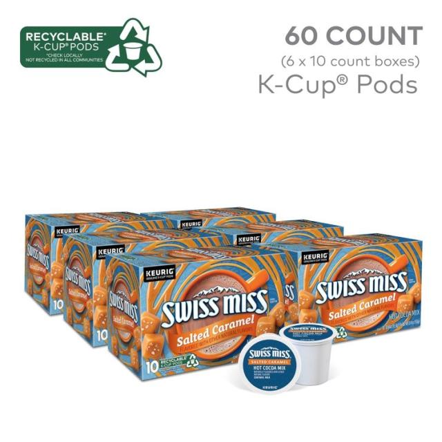 お取り寄せ スイスミス ソルテッドキャラメル ホットココア キューリグ K-カップ ポッド 60個入り Swiss Miss Salted Caramel Hot Cocoa, Keurig Single Serve K-Cup Pods 60 Count