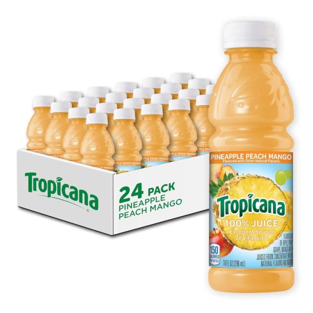 【お取り寄せ商品】トロピカーナ 100% ジュース パイナップルピーチマンゴー 24本入り Tropicana 100% Juice, Pineapple Peach Mango, 10 Fl Oz Bottle (Pack of 24)