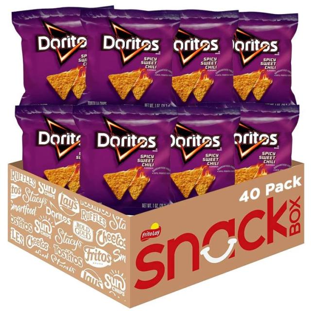 【お取り寄せ商品】ドリトス トルティーヤチップス スパイシースイートチリ味 約28g （40個入り）Doritos Flavored Tortilla Chips Spicy Sweet Chili 1 Ounce (Pack of 40)【激辛・旨辛・甘辛特集】