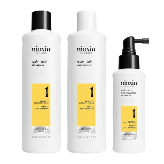 【お取り寄せ商品】ニオキシン スカルプ + ヘア シックニング システム 1 セット Nioxin Scalp + Hair Thickening System 1