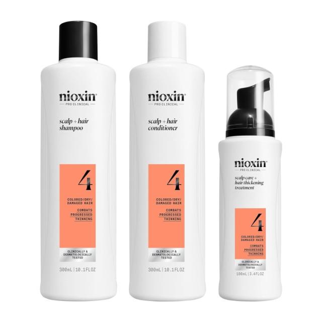 【お取り寄せ商品】ニオキシン スカルプ + ヘア シックニング システム 4 セット Nioxin Scalp + Hair Thickening System 4