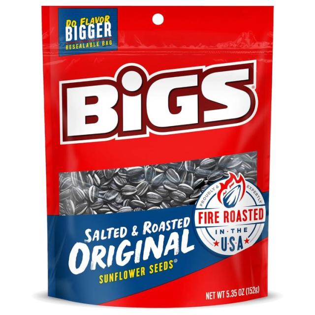 【お取り寄せ商品】BIGS 塩味＆ロースト オリジナルひまわりの種 ケトフレンドリースナック 約151g 袋（12個入り）BIGS Salted & Roasted Original Sunflower Seeds Keto Friendly Snack 5.35-oz. (Pack of 12)