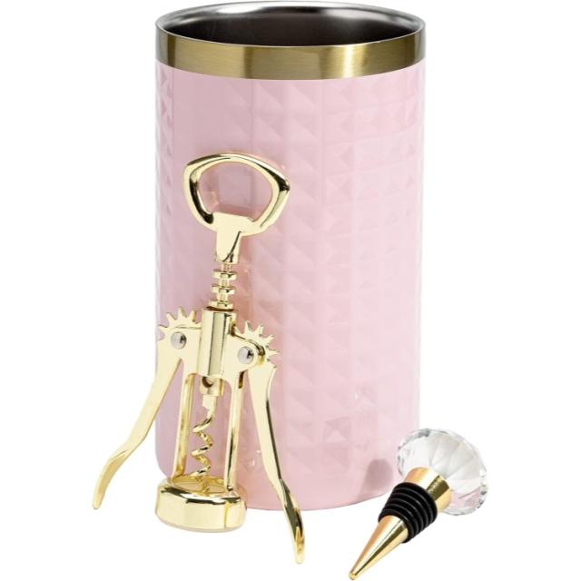 【お取り寄せ商品】パリスヒルトン ワインボトルチラーセット ボトルオープナー ストッパー 3点セットParis Hilton Wine Bottle Chiller Set