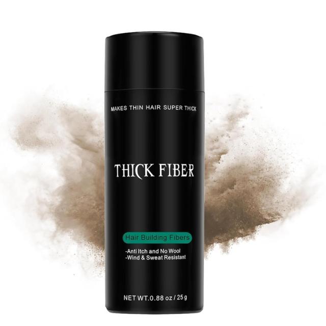 【お取り寄せ商品】THICK FIBER ヘアファイバー（ライトブラウン） - 25gボトル THICK FIBER Hair Fibers for Thinning Hair & Bald Spots (LIGHT BROWN) - 25g 4,429円