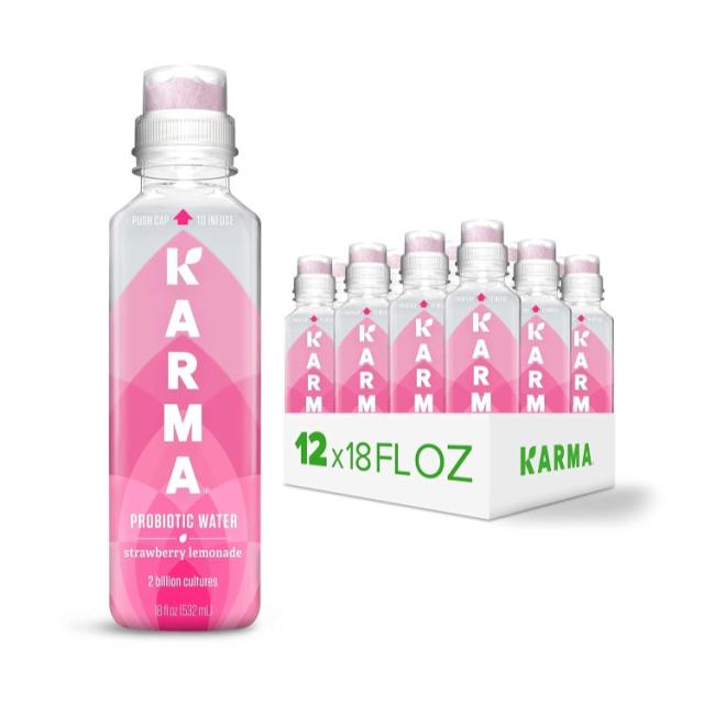 お取り寄せ カルマ プロバイオティクス ウォーター 12 パック ストロベリー レモネード Karma Probiotic Water - 12 Pack, Strawberry Lemonade