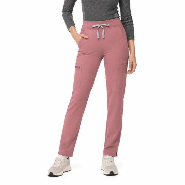 お取り寄せ フィグス レディース ヨラ ハイウエスト スキニー スクラブパンツ プチ丈 モーブ XXL（2XL） FIGS Yola High Waisted Skinny Scrub Pants Petite Fit Mauve XX-Large 12,177円