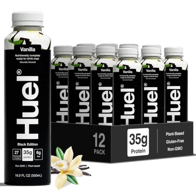 お取り寄せ ヒュエル ブラックエディション RTD バニラ ミールリプレイスメント ドリンク 500ml 12本パック Huel Black Edition Ready-to-Drink Vanilla Meal Replacement Drink 16.9 Fl Oz 12 Pack 13,075円