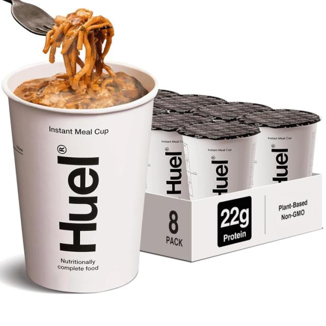お取り寄せ ヒュエル インスタントミール ホット＆セイボリーカップ コリアンBBQ ヌードル 107g 8カップ Huel Instant Meal Hot & Savory Cups Korean BBQ 8 Cups