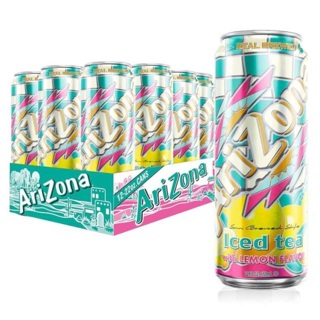 お取り寄せ アリゾナ アイスティー レモン 650ml 12本入り AriZona Iced Tea Lemon 22 Fl Oz Pack of 12