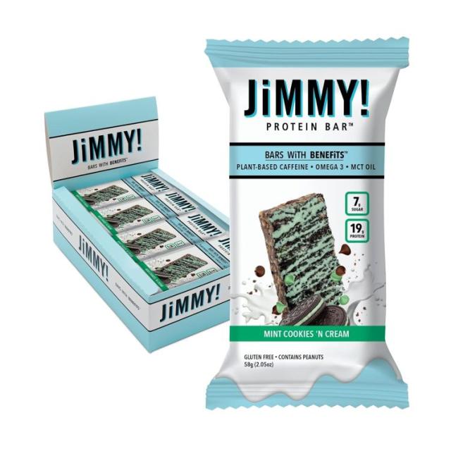 お取り寄せ ジミー！プロテインバー ミントクッキー＆クリーム味 12個入り JiMMY! Protein Bars Mint Cookies N Cream12 Count 5,789円