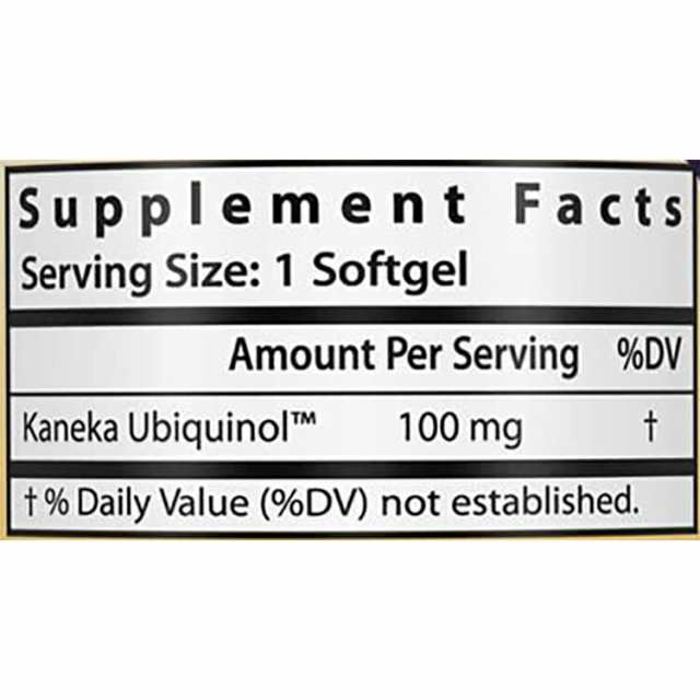 ヘルシーオリジンズ ユビキノール 還元型コエンザイムQ10 100mg 30粒