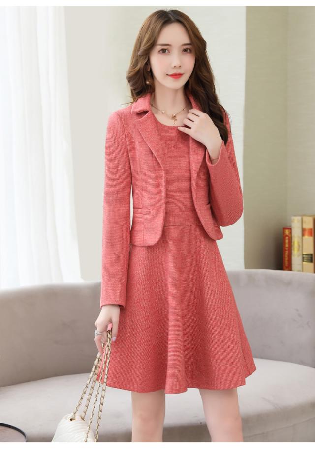 韓国 ファッション レディース セットアップ チェック スカート ワンピース ジャケット ピンク レッド グレー 2点セット 上下セット 大きの通販はau Pay マーケット Magnifique