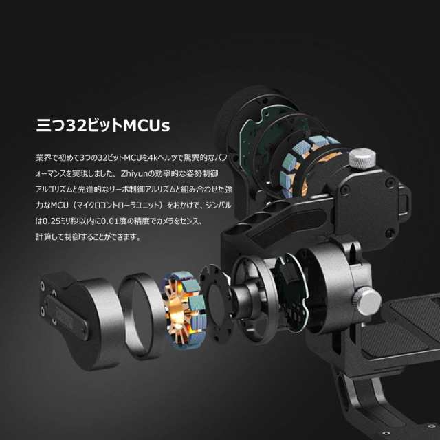 Zhiyun Crane プロ仕様スタビライザー 電子制御 3軸 ジンバル ジウン クレーン 一眼レフ フルサイズ ミラーレス カメラ 撮影 360度回転 の通販はau Pay マーケット ウエイクオンライン Au Pay マーケット店