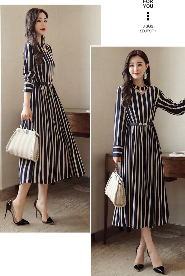 ワンピースドレス 大きいサイズ 結婚式 2次会 ストライプ ブイネック 4xl 長袖 エレガント 7カラー お呼ばれワンピ Op0078の通販はau Pay マーケット ゆるふわショップ ふるれ Au Pay マーケット店