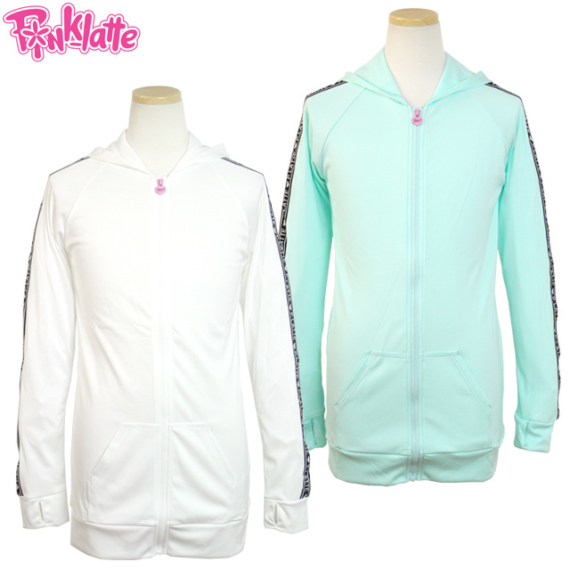 ラッシュガード 女の子 キッズ ジュニア 子供 Pink Latte ピンクラテ かわいい 水着 フード付き 長袖 Uvパーカー ティーンズ 中学生 小の通販はau Pay マーケット ハッピー ファッションストア