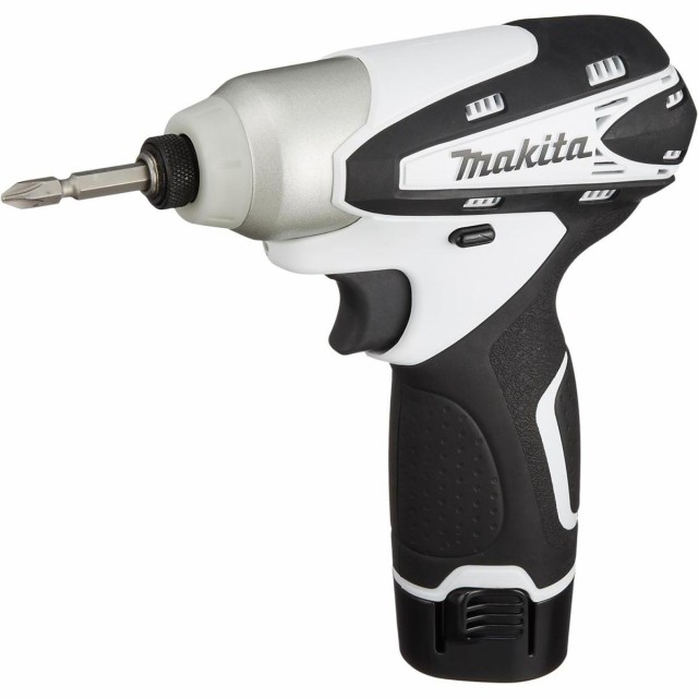 マキタ(Makita) 充電式インパクトドライバ 10.8V 小型 白 本体付属