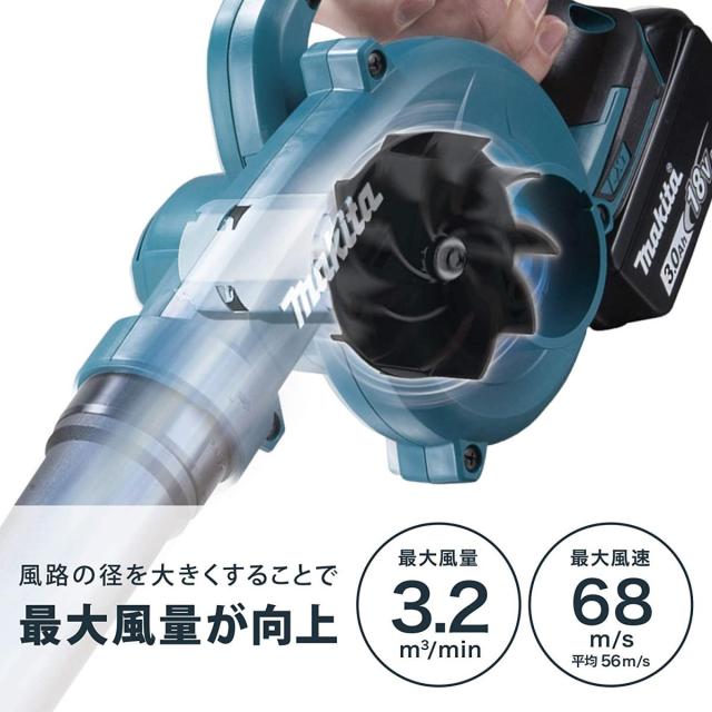 マキタ(Makita) 充電式ブロワ 18V3Ah バッテリ・充電器付 UB186DRF　ブロワー