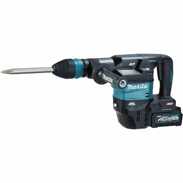 マキタ Makita 充電式ハンマ 40Vmax4Ah バッテリ2本・充電器・ケース付 HM001GRMX 充電式 ハンマ