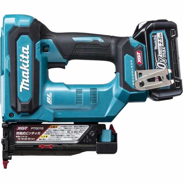 マキタ Makita 充電式 ピンタッカ 40Vmax2.5Ah バッテリ2本・充電器・ケース付 PT001GRDX タッカー 電動 コードレス