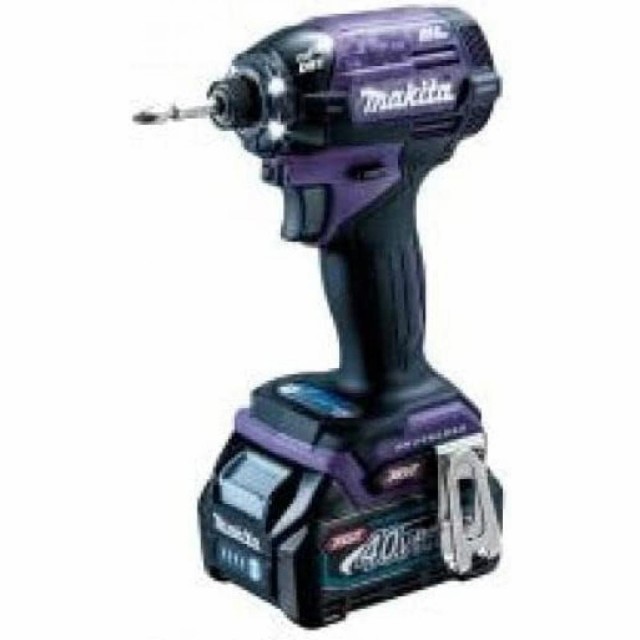 マキタ Makita 充電式インパクトドライバ パープル 40Vmax2.5Ah バッテリ2本・充電器・ケース付 TD002GDXAP 充電式 インパクトドライバの通販は