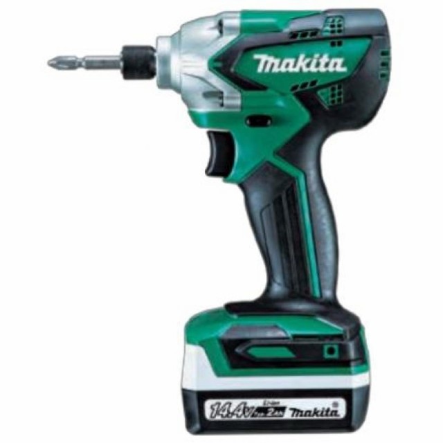 【送料無料】マキタ Makita 充電式インパクトドライバ MTD001DSAX バッテリBL1420Gx2個+充電器DC18SG+ケース付 14.4V対応 makitaの通販は