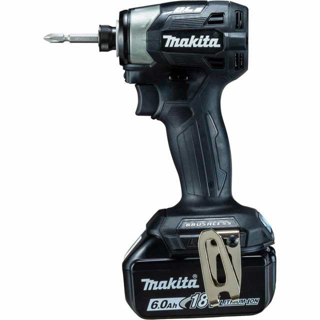 マキタ Makita 充電式インパクトドライバ（黒） 18V6Ah バッテリ2本・充電器・ケース付 TD173DRGXB 充電式 インパクトドライバ