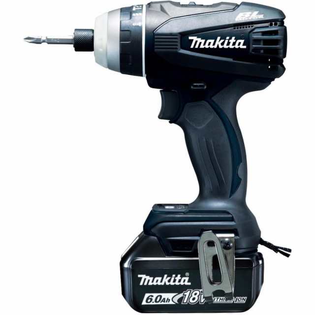 マキタ Makita 4モード・インパクトドライバ TP141 (18V) 黒 トルク150Nm 6Ahバッテリ2本・充電器付 TP141DRGXB