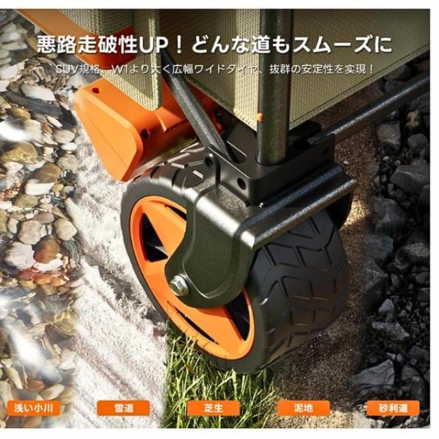 Litheli W2PRO 電動キャリーワゴン 容量150L 耐荷重100kg アウトドア キャップ コンパクト収納_2