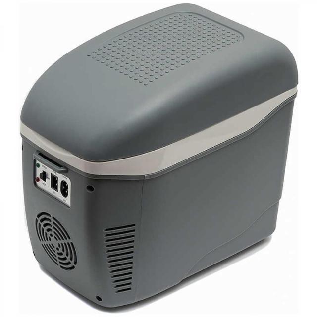 マリン商事 コンパクト冷温庫 ひえぽか グレー EL-40181 DC/AC電源 車載 アウトドア 車内 小型 保冷温庫