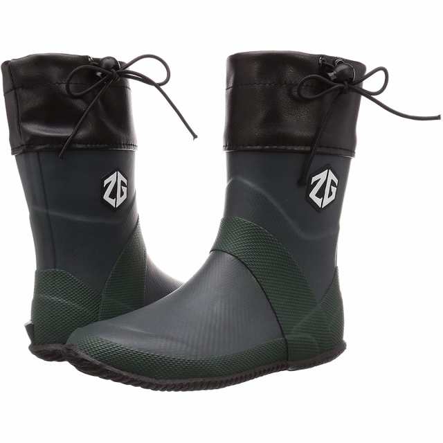 co-cos nobuoka(コーコス信岡) 長靴 ショート カバー付き 軽量 ZIPLOA グリーン S M L表示 L(25.5~26.