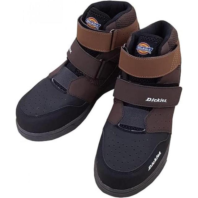 Dickies ディッキーズ セーフティースニーカー Wマジック 25.5cm ブラウン D-3313 鋼鉄先芯 耐油底 安全靴 作業靴 セーフティーシューズの通販は