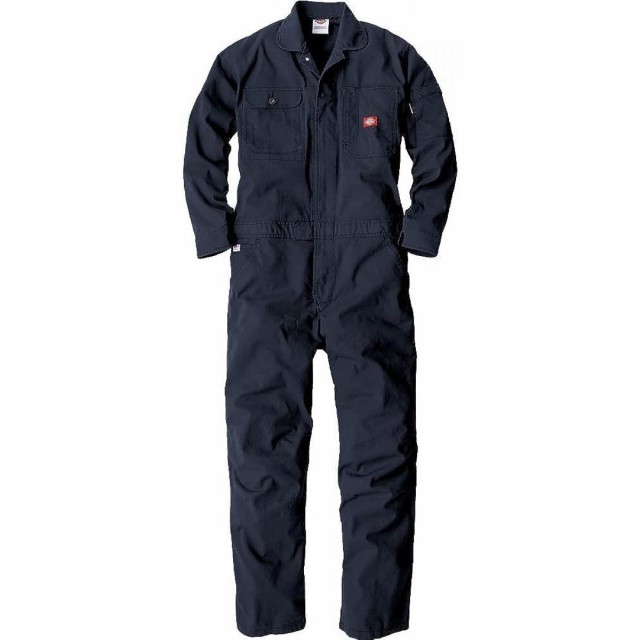 Dickies (ディッキーズ) ストレッチオックスツナギ ネイビー 4Lサイズ D-736　ワークウェア 作業着 作業服 つなぎ オーバーオールの通販は