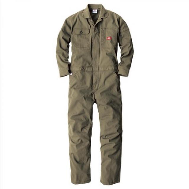 Dickies (ディッキーズ) ストレッチオックスツナギ オリーブ Mサイズ D-736　ワークウェア 作業着 作業服 つなぎ オーバーオールの通販は 8,778円