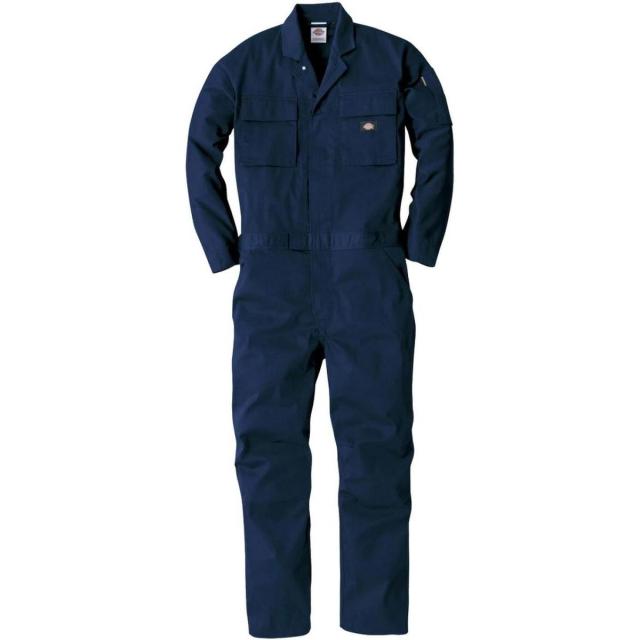 コーコス ディッキーズ Dickies T/Cストレッチツナギ L ネイビー LD-766 作業服 作業着 長袖 メンズ レディース つなぎ 作業衣料 6,130円