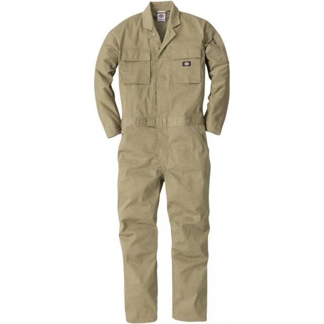 コーコス ディッキーズ Dickies T/Cストレッチツナギ L カーキ LD-766 作業服 作業着 長袖 メンズ レディース つなぎ 作業衣料 7,128円