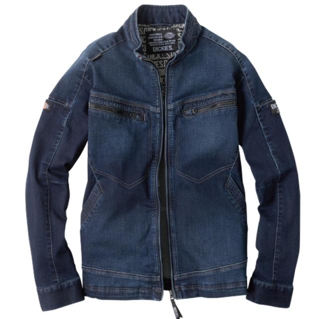 Dickies ディッキーズ ストレッチシルキーデニムジャケット インディゴ L D-2900 コーコス信岡 作業着 作業服